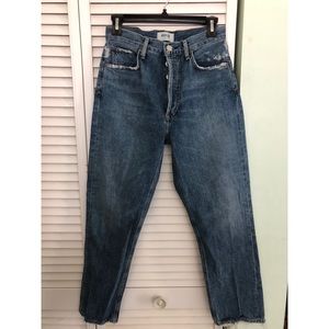 Agolde high rise straight crop color frequency 26